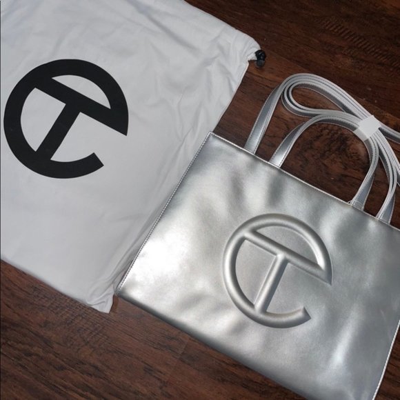 Telfar Bags Medium Silver Telfar Bag Poshmark